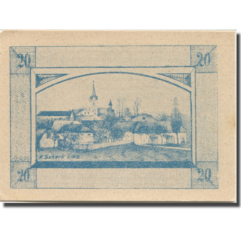 Banknote, Austria, Herzogsdorf, 20 Heller, village, 1920 UNC(63) Mehl:FS 373I