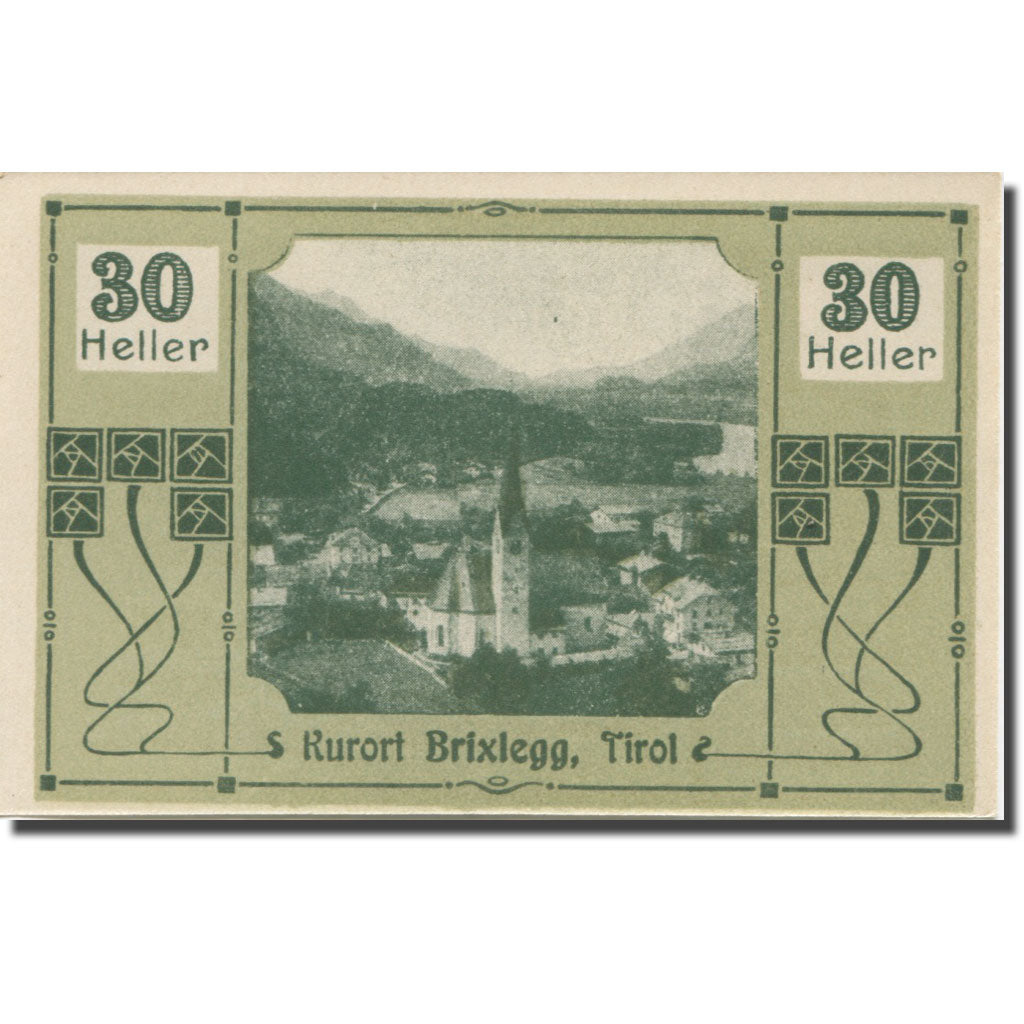 Banknote, Austria, Brixlegg, 30 Heller, portrait, 1920, UNC(63) Mehl:FS 104a