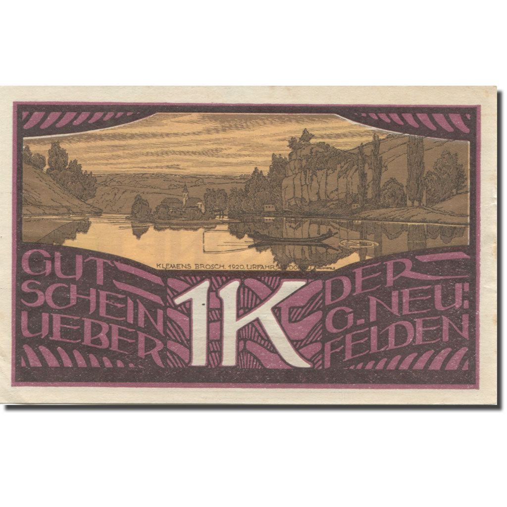 Banknote, Austria, Neufelden, 1 Krone, paysage, UNC(60-62), Mehl:FS 644a