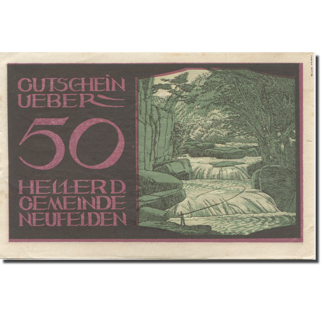 Banknote, Austria, Neufelden, 50 Heller, cascade, UNC(60-62), Mehl:FS 644a