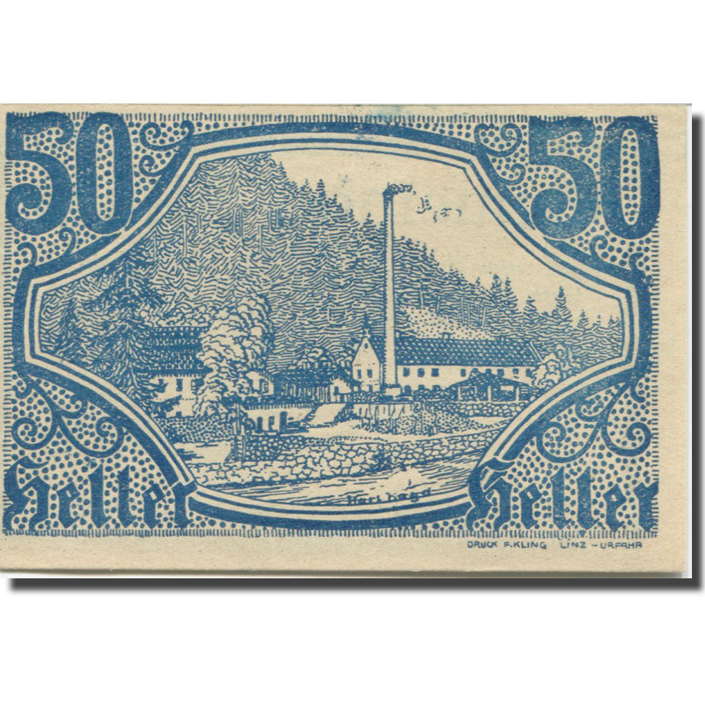 Banknote, Austria, Altaist, 50 Heller, ferme 1920-12-31, UNC(63), Mehl:FS 23b3