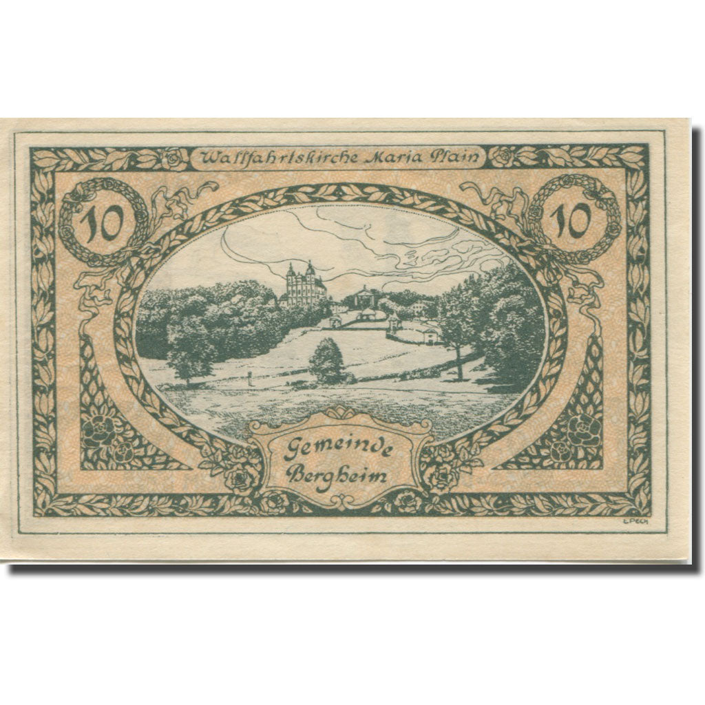 Banknote, Austria, Bergheim, 10 Heller, parc 1920-10-31, UNC(63), Mehl:FS 82Ia