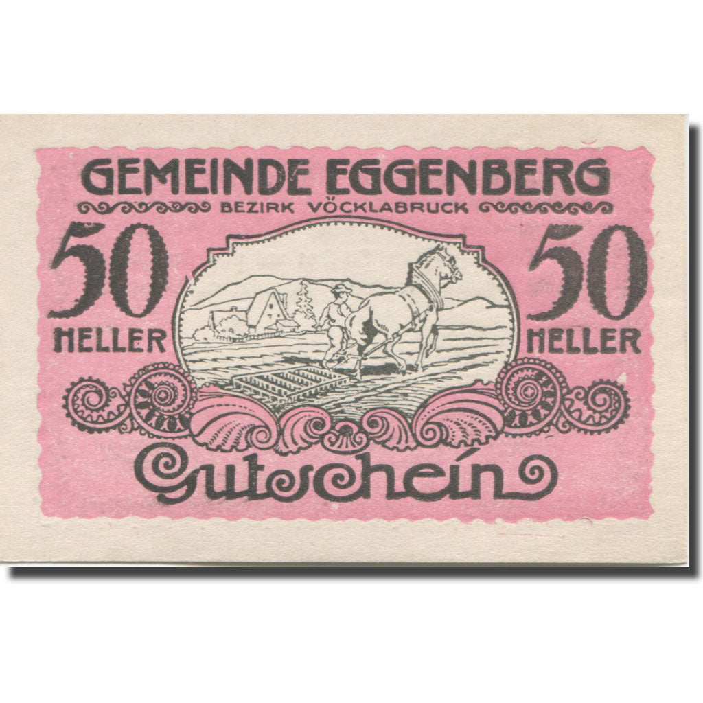 Geldschein, Österreich, Eggenberg, 50 Heller, champs, UNZ-, Mehl:FS 161