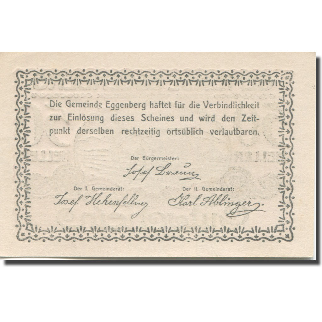 Geldschein, Österreich, Eggenberg, 50 Heller, champs, UNZ-, Mehl:FS 161