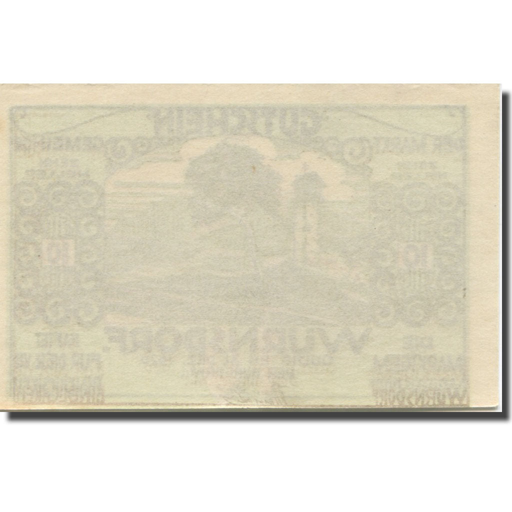 Banknote, Austria, Würnsdorf, 10 Heller, paysage, 1920 UNC(63)  Mehl:FS 1257IIa