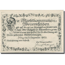 Banknote, Austria, Weitersfelden, 30 Heller, Eglise, 1920 UNC(63) Mehl:FS 1164a