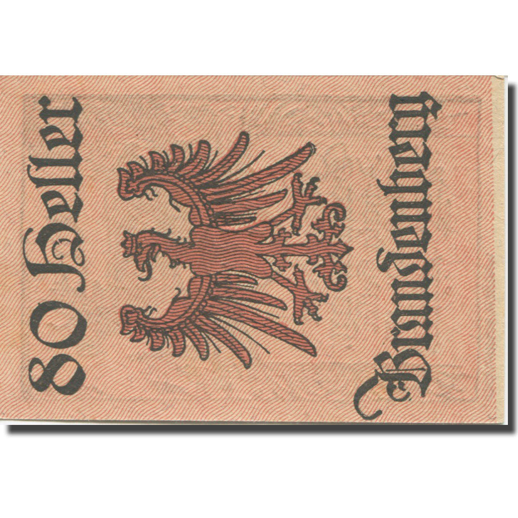 Banknote, Austria, Brandenberg, 80 Heller, cerf 1920-12-31, UNC(63) Mehl:FS 99a