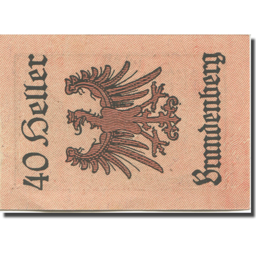 Banknote, Austria, Brandenberg, 40 Heller, aigle, 1920 UNC(63) Mehl:FS 99a