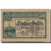 Banknote, Austria, Vienne, 50 Heller, château, 1920 UNC(63) Mehl:FS 1183IIAb