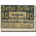 Banknote, Austria, Niederwaldkirchen, 10 Heller, tour, 1920 UNC(63) Mehl:FS 673a