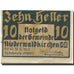 Banknote, Austria Niederwaldkirchen 10 Heller, tour 1, 1920 UNC(63) Mehl:FS 673a