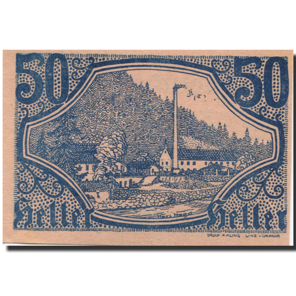 Banknote, Austria, Altaist, 50 Heller, Usine 1920-12-31, UNC(63), Mehl:FS 23b3