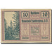 Banknote, Austria, Lambrechten, 10 Heller, Forêt, 1920 UNC(63) Mehl:FS 497b