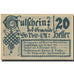 Banknote, Austria, St Veit, 20 Heller, château, 1920 UNC(63) Mehl:FS 944a