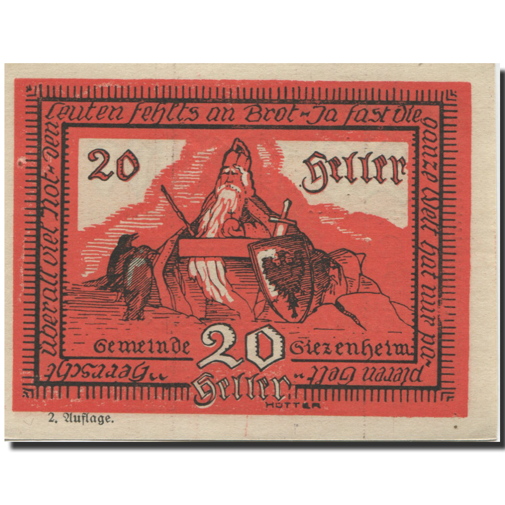 Banknote, Austria, Siezenheim, 20 Heller, chevalier, UNC(63), Mehl:FS 996b