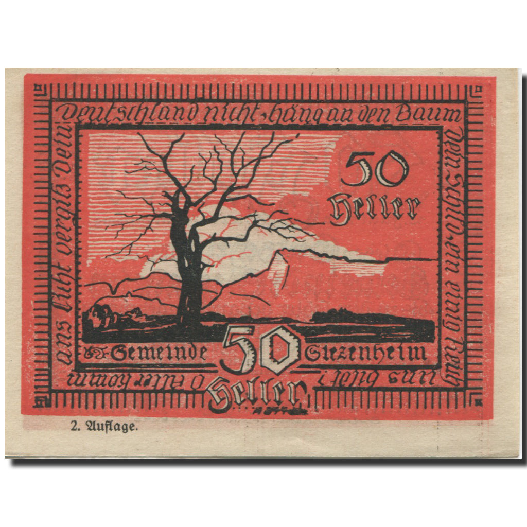 Banknote, Austria, Siezenheim, 50 Heller, arbre, UNC(63), Mehl:FS 996b
