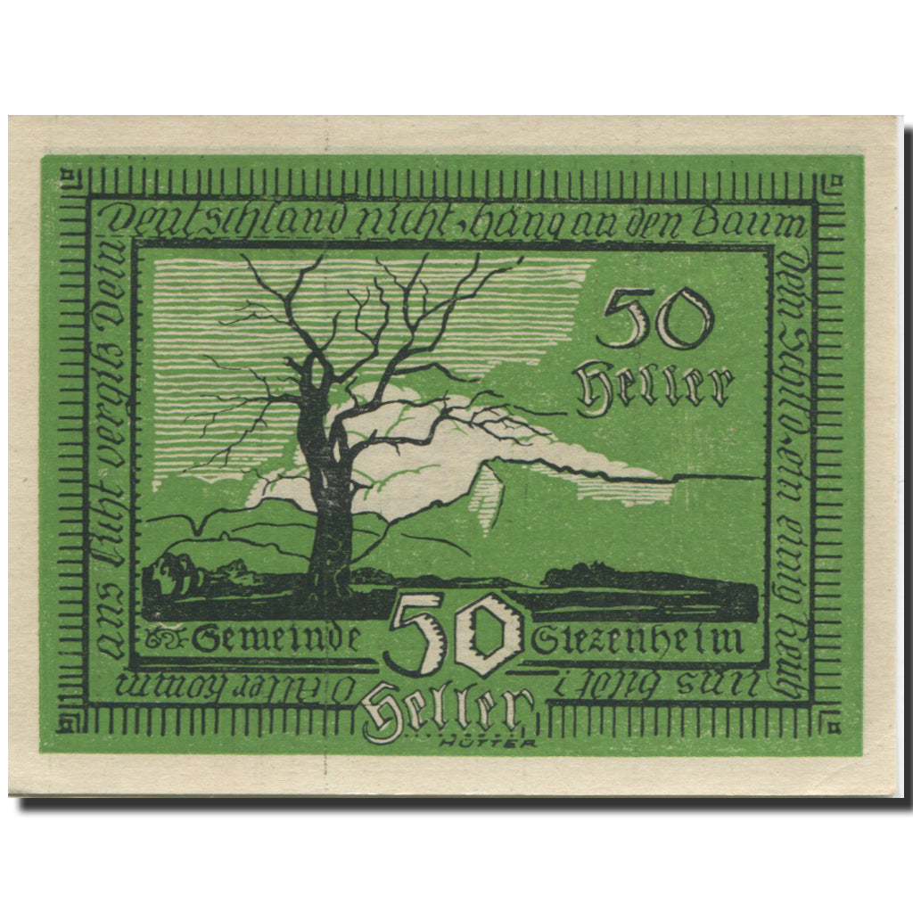 Banknote, Austria, Siezenheim, 50 Heller, paysage, UNC(63), Mehl:FS 996a