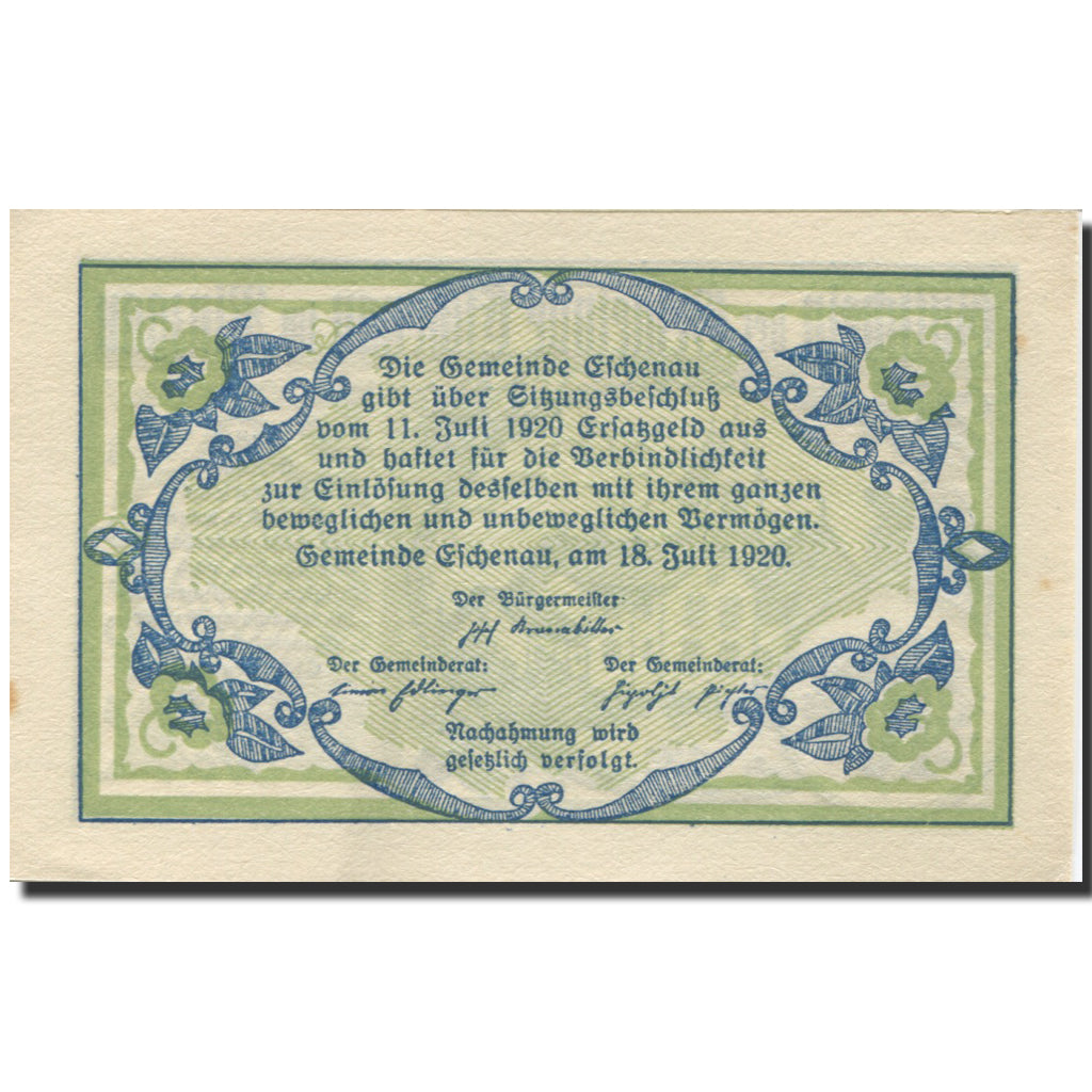 Banknote, Austria, Eschenau, 10 Heller, Maison, UNC(63), Mehl:FS 188a