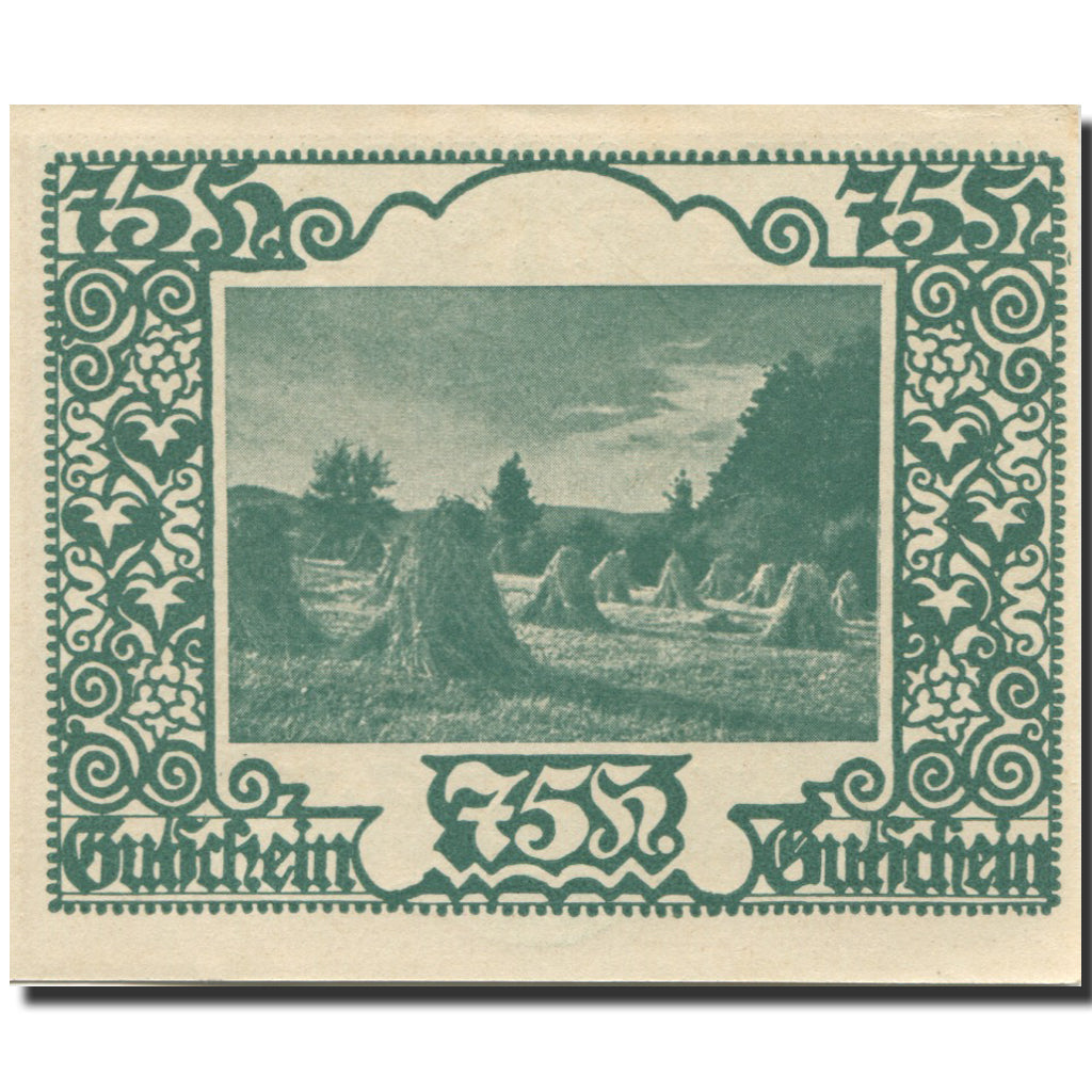 Banknote, Austria, Marienkirchen, 75 Heller, Blason, UNC(63), Mehl:FS 910