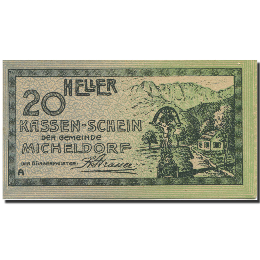 Banknote, Austria, Micheldorf, 20 Heller, Maison 1920-12-31 UNC(63) Mehl:FS 612e