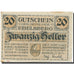 Banknote, Austria, Ebelsberg, 20 Heller, château, 1920 AU(55-58) Mehl:FS 140II