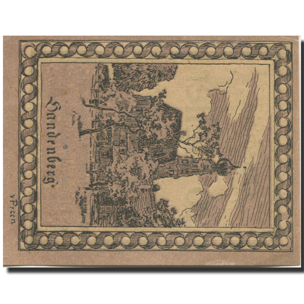 Biljet, Oostenrijk, Handenberg, 20 Heller, Eglise 1920-10-31, SPL Mehl:FS 347a