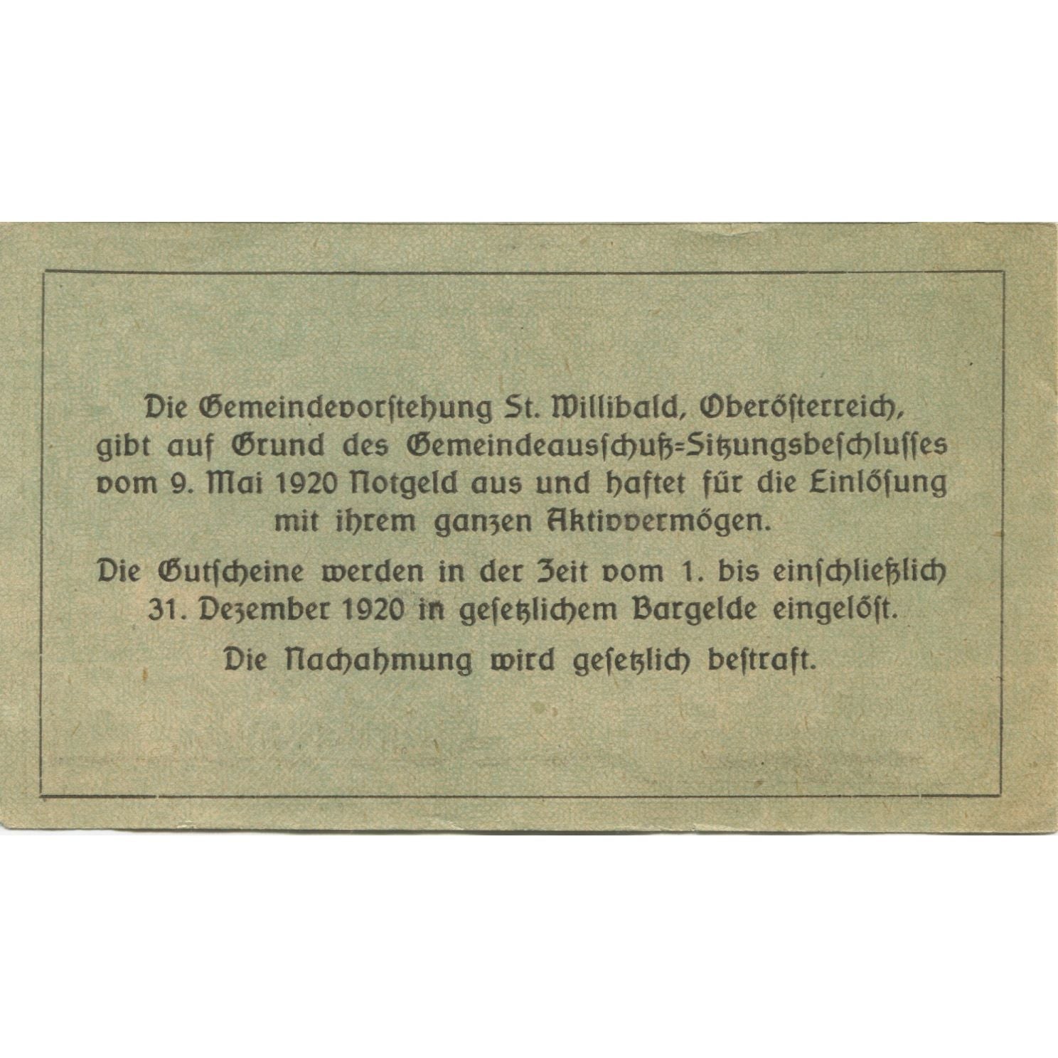 Banknote, Austria, Willibald, 10 Heller, rue 1920-12-31, UNC(63), Mehl:FS 946Ad