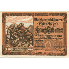 Banknote, Austria, Eisenerz, 50 Heller, soldat 1920-12-31, UNC(63) Mehl:FS 169