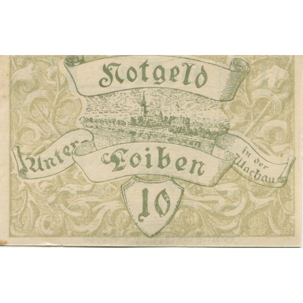Geldschein, Österreich, Loiben, 10 Heller, Blason, 1920 UNZ- Mehl:FS 1096a