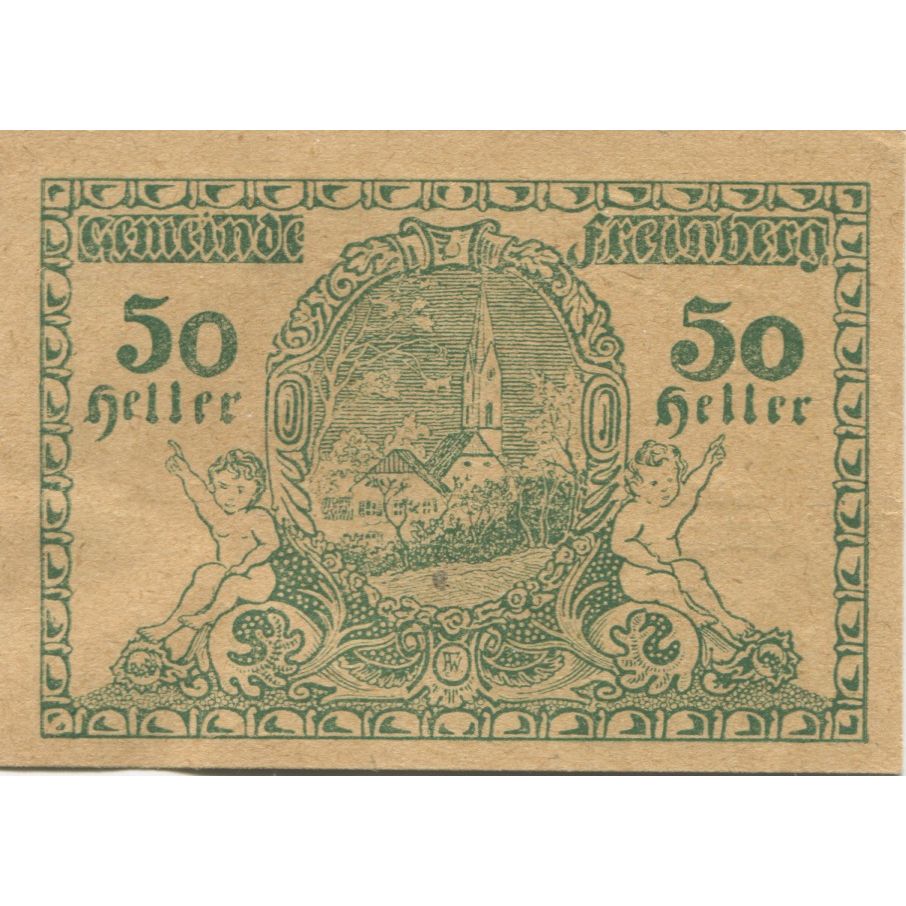 Banknot, Austria, Freinberg, 50 Heller, paysage 1920-12-31 UNC(63) Mehl:FS 211Ia