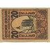 Nota, Áustria, Oeblarn, 20 Heller, rue, 1920, 1920-10-31, UNC(63), Mehl:FS 700