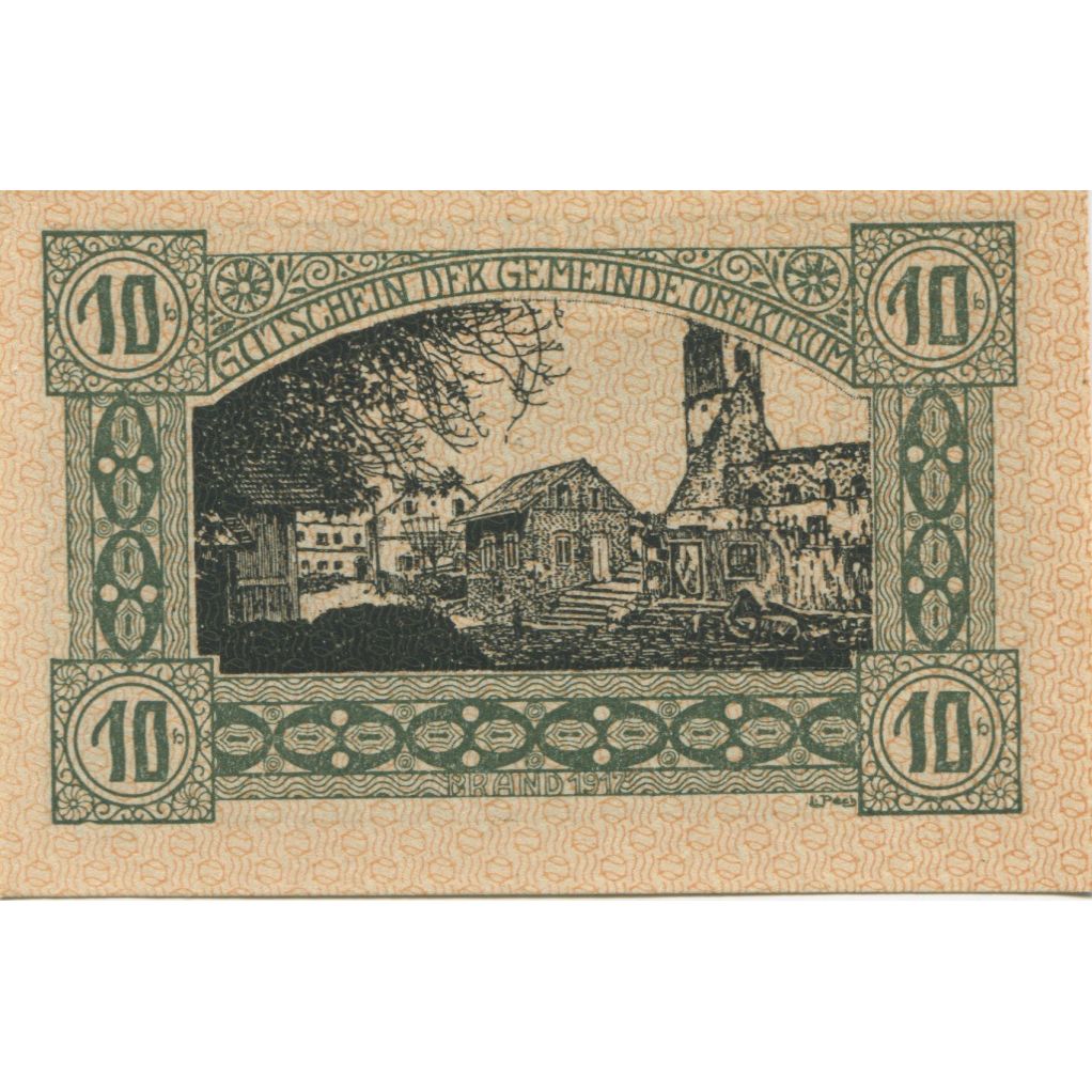 Banknote, Austria, Obertrum, 10 Heller, chalet 1920-10-31, UNC(63) Mehl:FS 695b