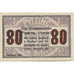 Banknote, Austria, Pupping, 80 Heller, lac, 1920, UNC(63), Mehl:FS 792IIe