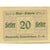 Nota, Áustria, Tumeltsham, 20 Heller, valeur faciale, 1920 SPL Mehl:FS 1085IIb