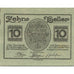 Banknote, Austria, St Ulrich, 10 Heller, paysage, 1920 UNC(63) Mehl:FS 940