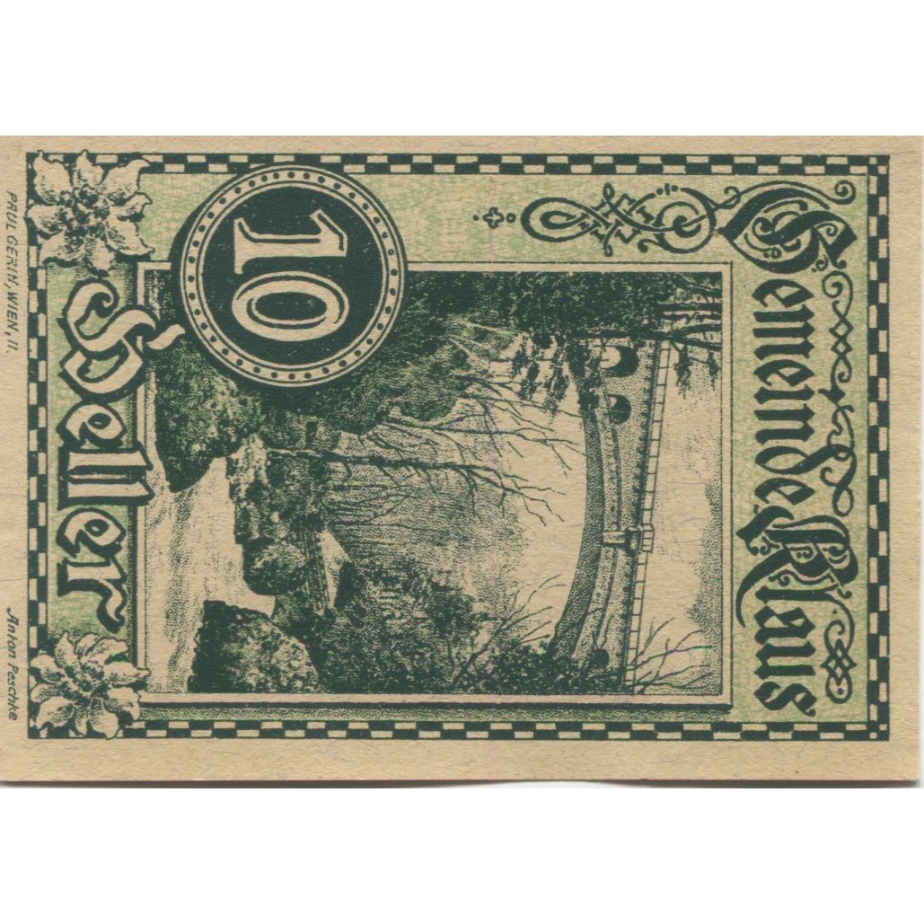 Banknote, Austria, Klaus, 10 Heller, lac 1920-03-27, UNC(63), Mehl:FS 454Ia