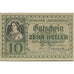 Banknote, Austria, Laakirchen, 10 Heller, paysage, 1920, UNC(63) Mehl:FS 494b