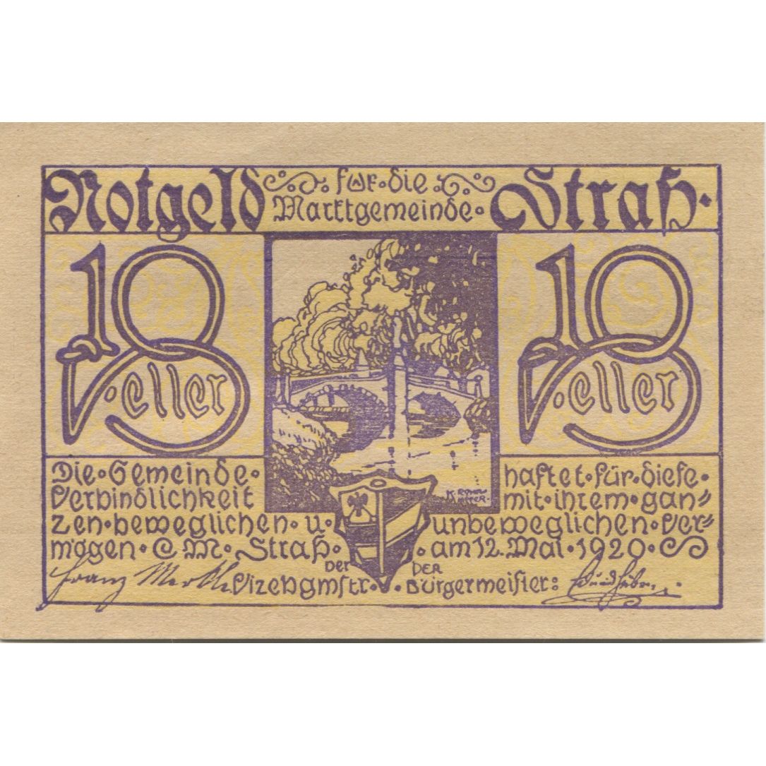 Geldschein, Österreich, Strass, 10 Heller, pont, 1920, UNZ-, Mehl:FS 1047a