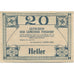 Banknote, Austria, Pinsdorf, 20 Heller, ferme 1920 UNC(63) Mehl: FS 750