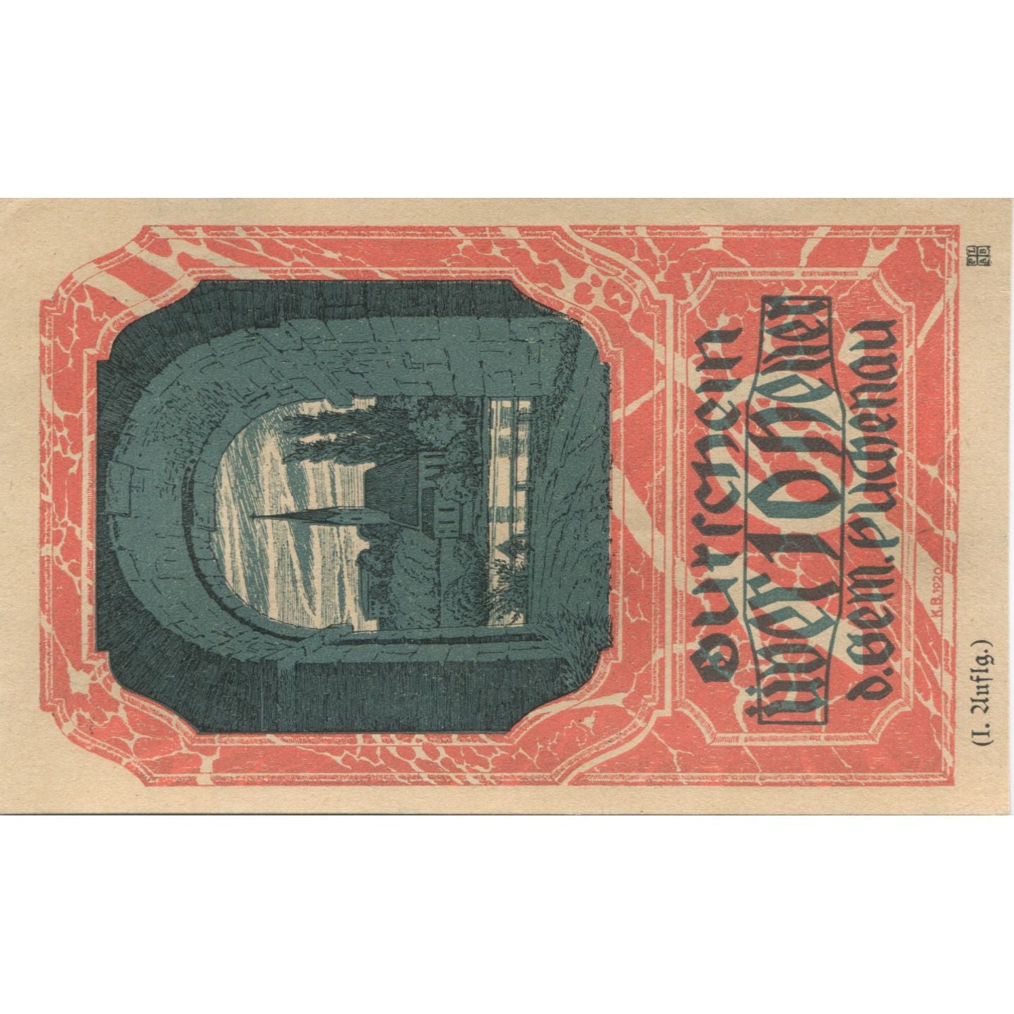 Banknote, Austria, Puchenau, 10 Heller, chemin, 1920 UNC(63) Mehl:FS 788