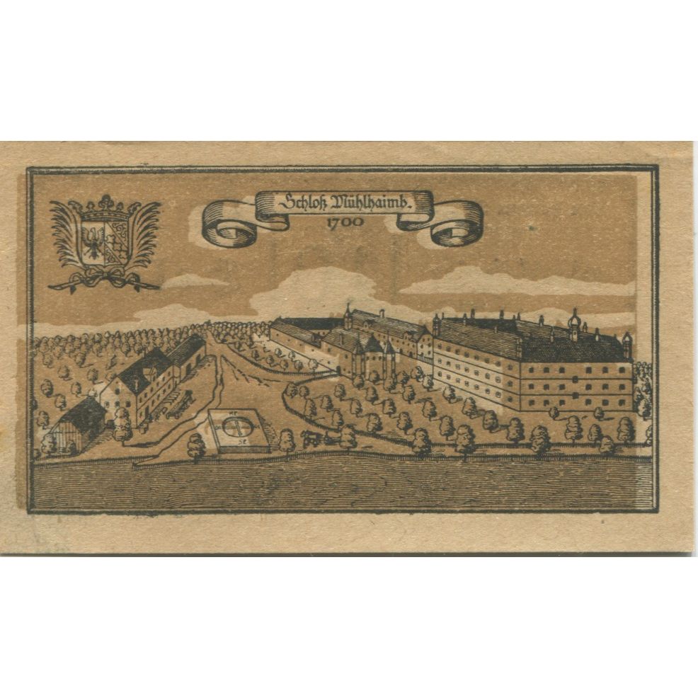 Banknote, Austria, Mülheim, 10 Heller, château, 1920 UNC(63) Mehl:FS 631a1