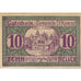 Billet, Autriche, ST KONRAD, 10 Heller, chalet, 1920, SPL, Mehl:FS 899