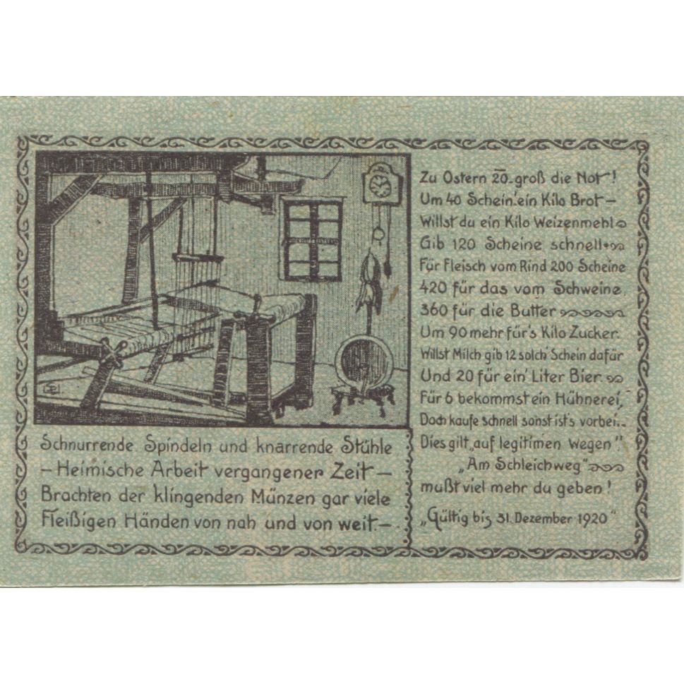 Billete, Austria, Prägarten, 10 Heller, filature 1920-12-31, SC, Mehl:FS 777a