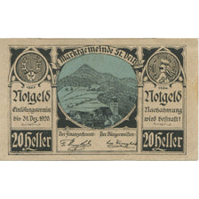 Banknote, Austria, St Veit, 20 Heller, montagne, 1920 UNC(63) Mehl:FS 942a