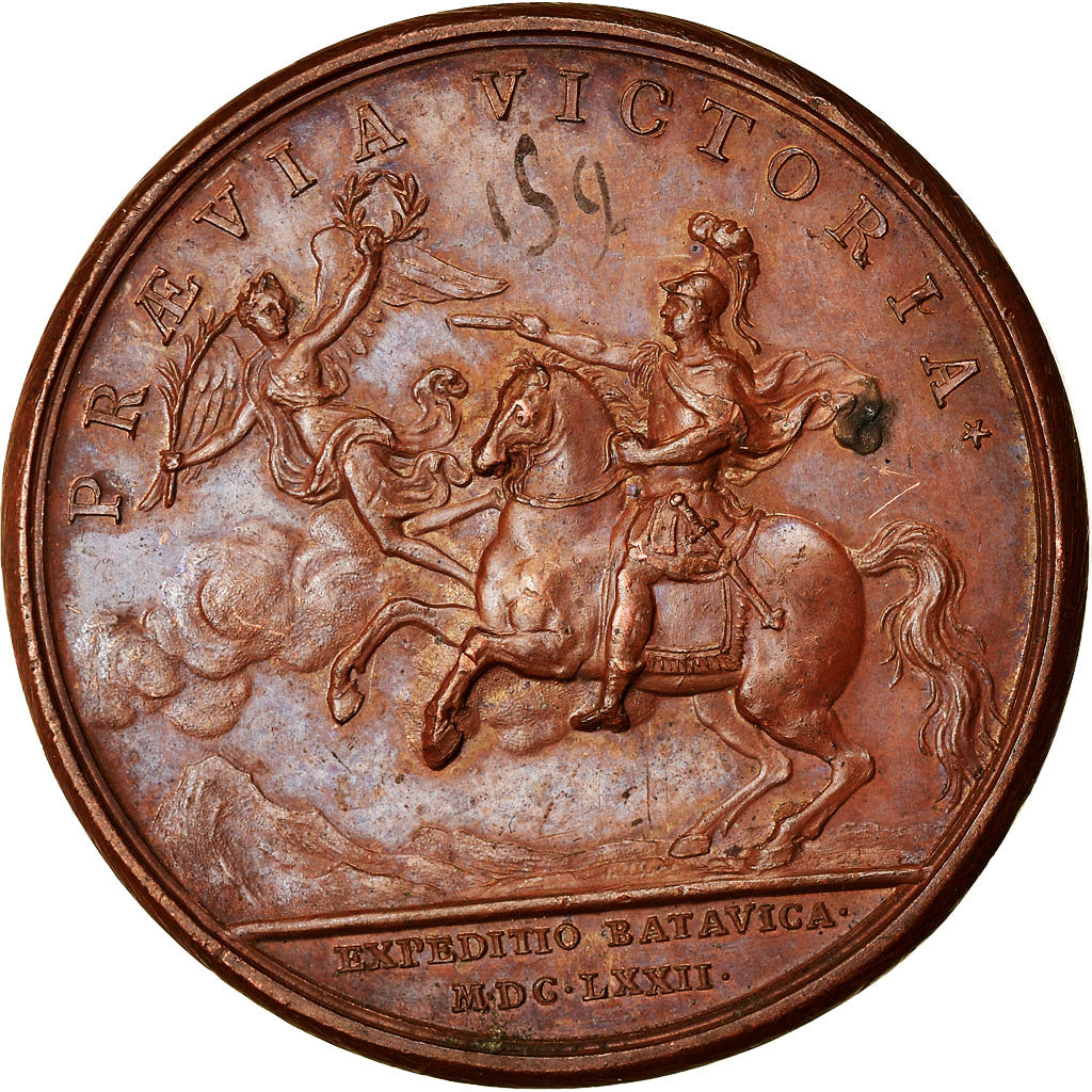 Frankrijk, Medaille, Louis XIV, La Campagne de Hollande, History, 1672, Mauger