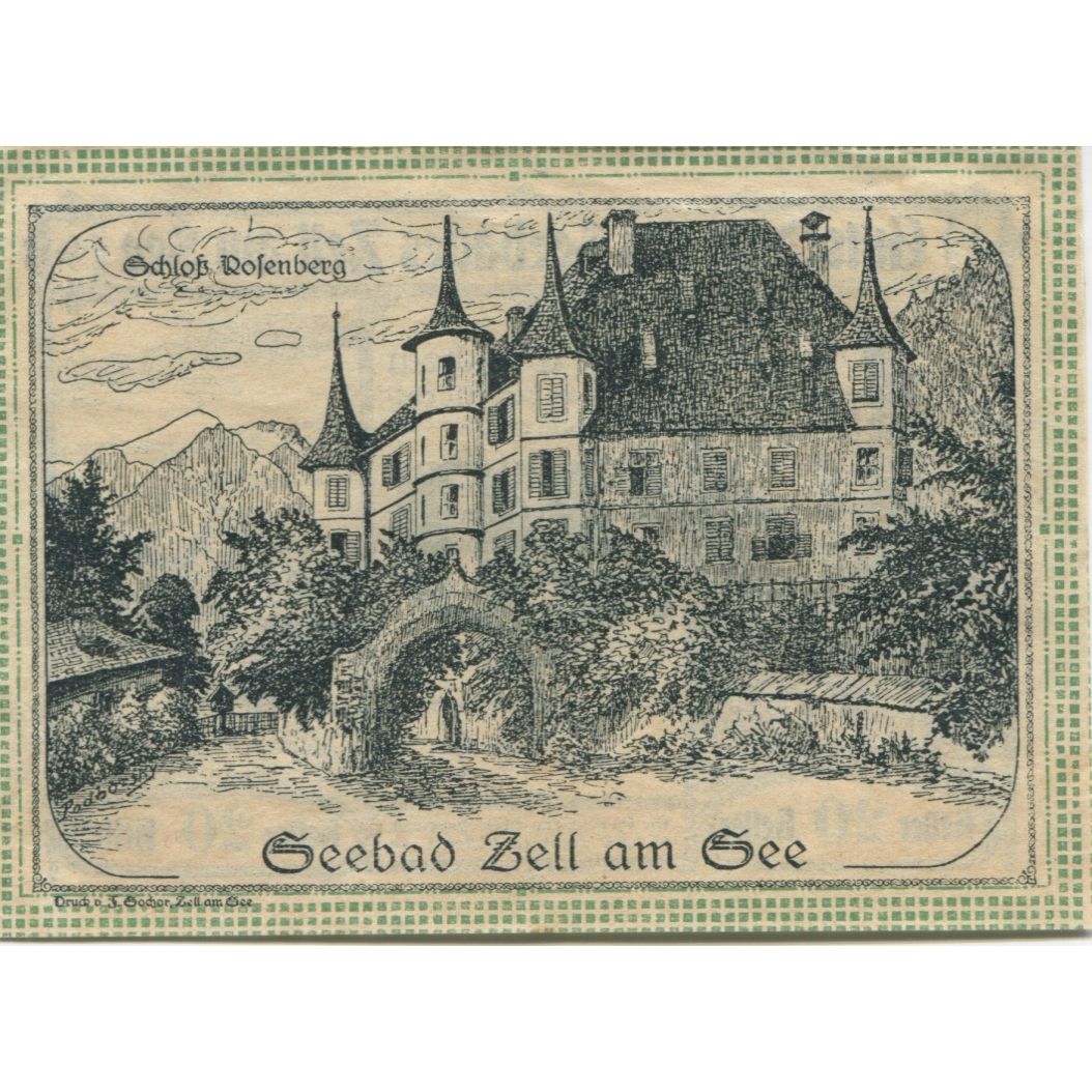 Banknot, Austria, Zell am See, 20 Heller, lac 1920-08-31, UNC(63) Mehl:FS 1270II