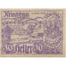 Banknot, Austria, Kriechbam, 30 Heller, Blason 1920-05-16, UNC(63) Mehl:FS 21a