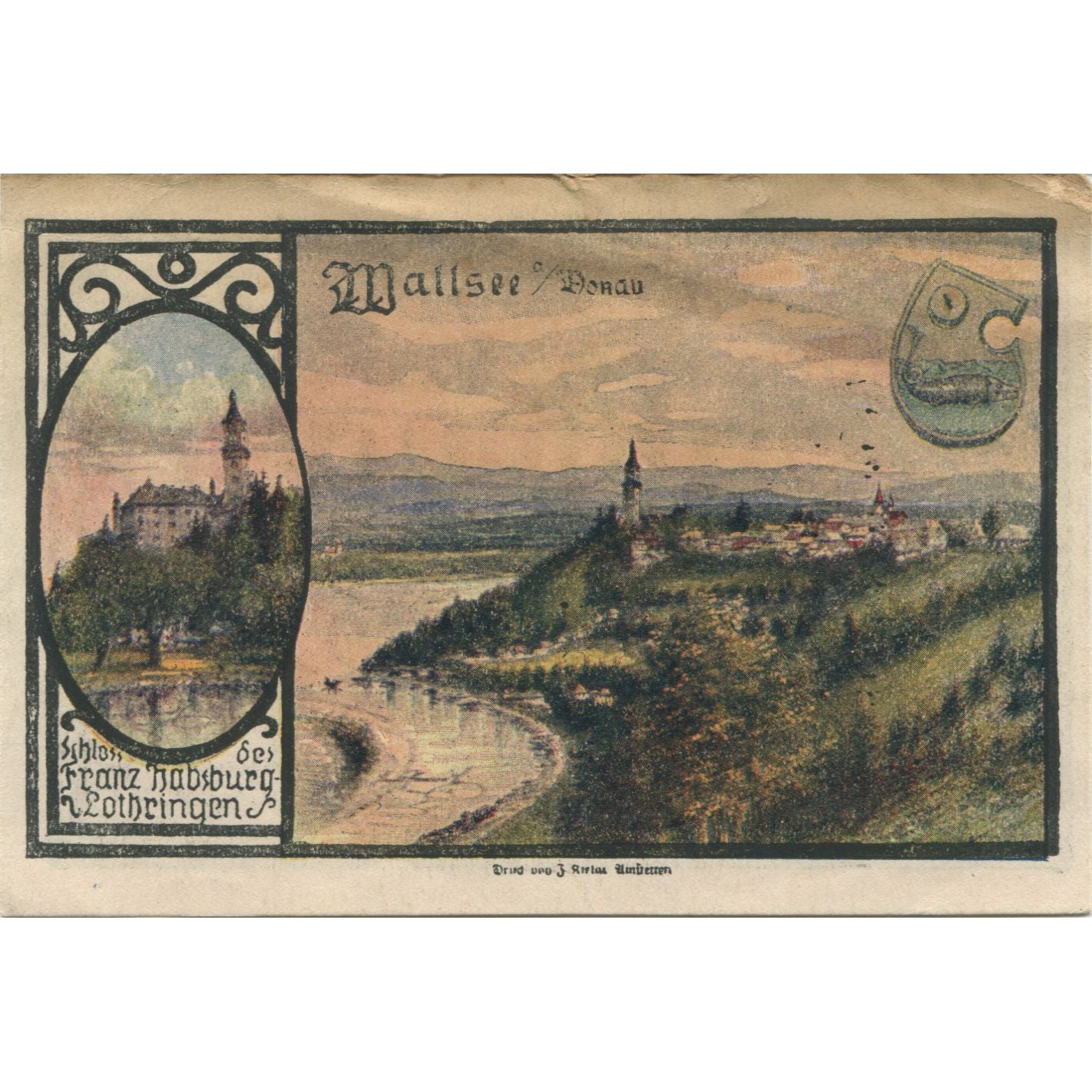 Banknot, Austria, Wallsee, 180 Heller, château 1920 AU(55-58) Mehl:FS 1137II