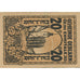 Banknot, Austria, Oeblarn, 20 Heller, rue 1920-10-31, UNC(63) Mehl:FS 700IIa