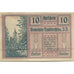 Banknote, Austria, Lambrechten, 10 Heller, Eglise, 1920 UNC(63) Mehl:FS 497b